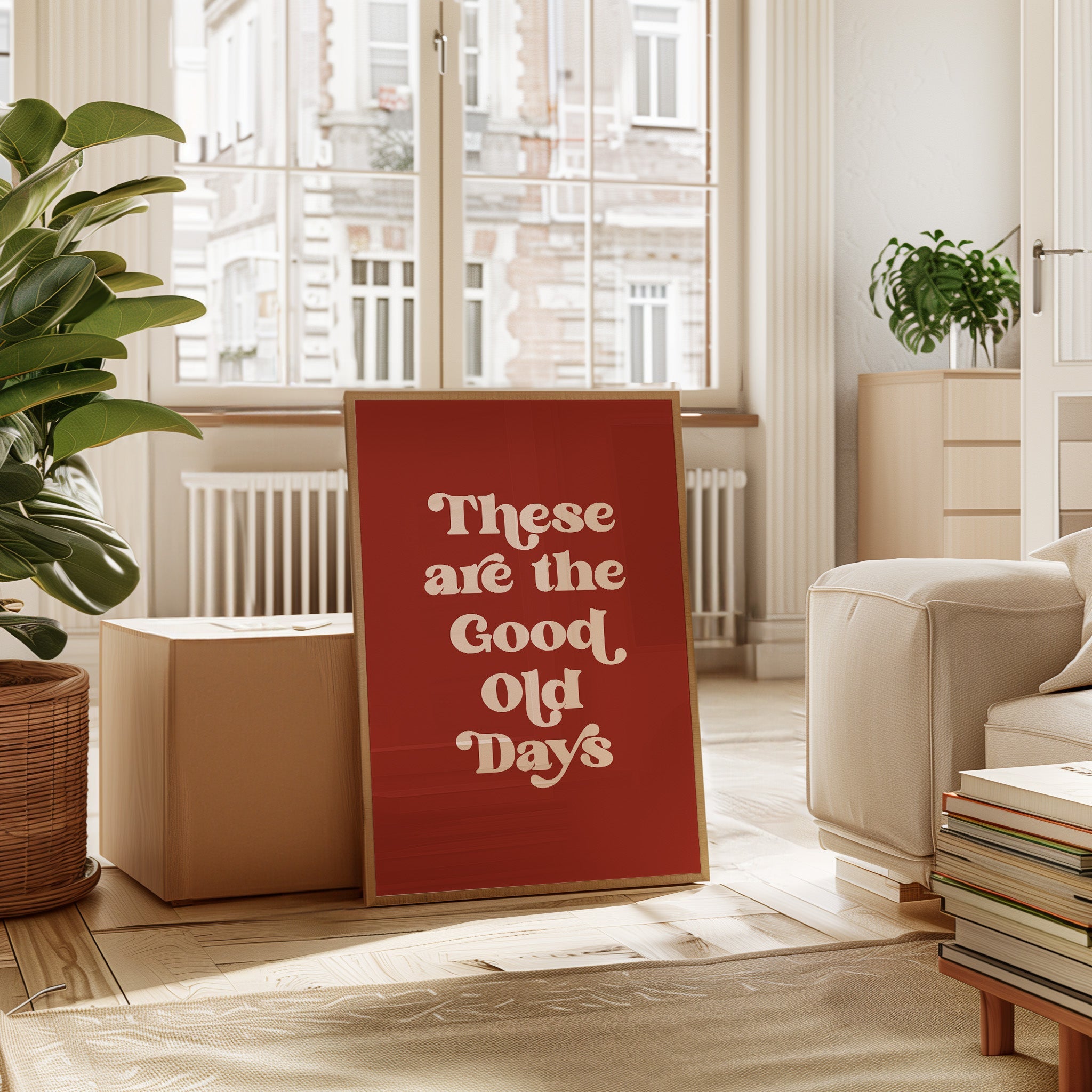 Vintage Vibes - Retro Typography Art Print Kooly