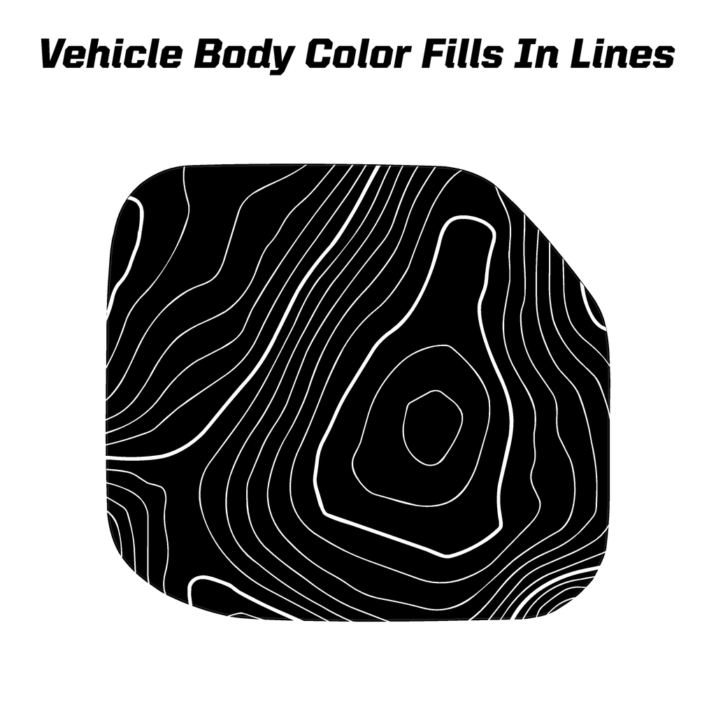 Printed Series Fuel Door Overlay - 2021+ Bronco StickerFab