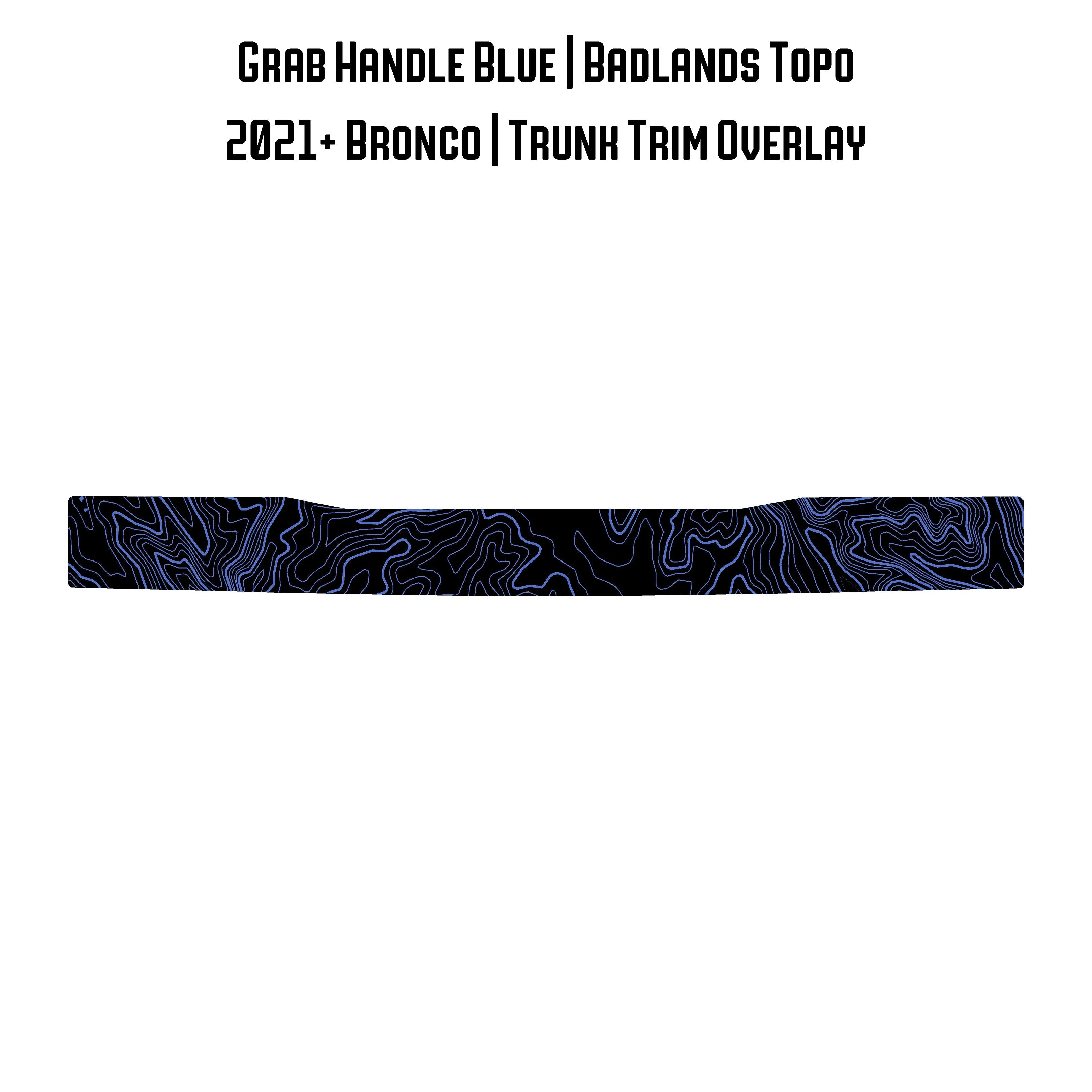 Topo Trunk Trim Overlay / Protector - 2021+ Bronco StickerFab