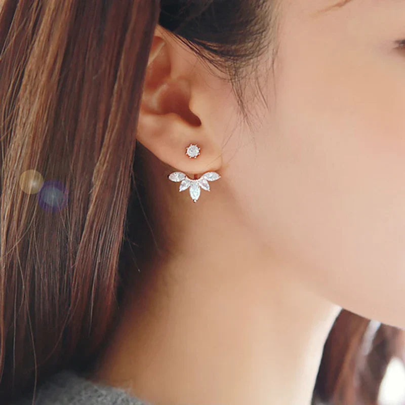 Korean Sweet Small Daisy Stud Earring For Women Zircon Flower Girls Fashion Earrings Trend Party Jewelry Gift Vera Lux