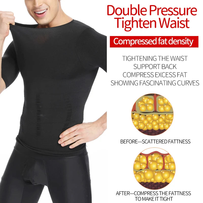 Men Slimming Body Shaper Belly Control Shapewear Man Shapers Modeling Underwear Waist Trainer Corrective Posture Vest Corset Whatever the Treasure