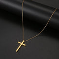 Stainless Steel Necklaces Classic Cross Jesus Fashion Large Style Man Chain Necklace For Women Jewelry Collar Pendant Gifts NEW Vera Lux