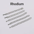 20pcs/lot 50-70mm Extended Extension Tail Chain Connectors Water Drop End Beads For DIY Jewelry Making Bracelet Necklace Vera Lux
