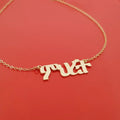 Customize Amharic Name Necklaces Ethnic Jewelry Personalized Custom Any Language Nameplate Necklaces For Women Best Friend Gifts Vera Lux