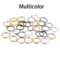 50-200pcs/lot Open Jump Rings 4 6 8 10 12 mm Double Loops Split Rings Necklace Bracelet Connectors For DIY Jewelry Making Vera Lux