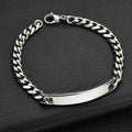 Nextvance Customized Engraving Nameplate Couple Bracelets on hand Stainless Steel Chain Bracelet  For Women Lovers  Jewelry Day Vera Lux