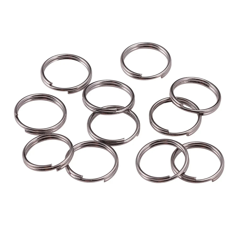 50-200Pcs/Lot 4-20mm Gold Color Double Jump Rings Split Rings Connectors Loops For DIY Jewelry Making Findings Accessories Vera Lux