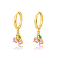 Crystal Fruit Cherry Drop Earrings For Women Stainless Steel Pink Cherry Earring Femme Fairy Fashion Boho Jewerly Gift 2023 Vera Lux