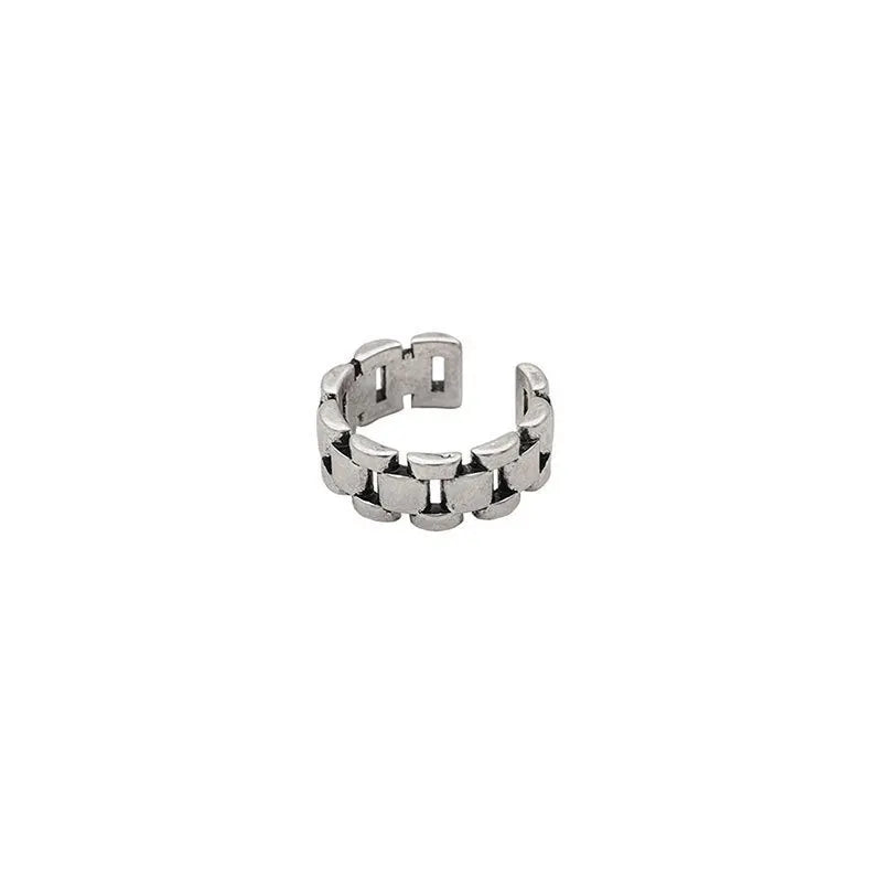 VENTFILLE 925 Sterling Silver Finger Rings New Fashion Creative Cross Hollow Chain Geometric Party Jewelry Gifts Vera Lux
