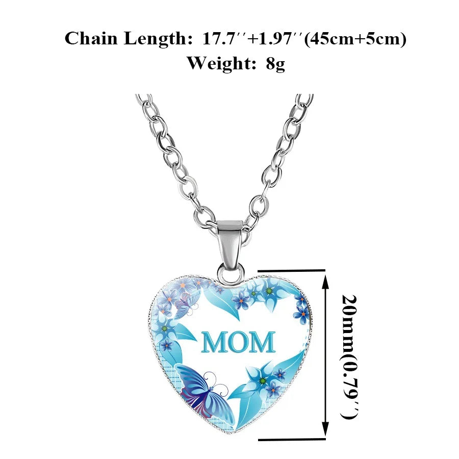 BEST MOM EVER necklaces For Women Mama Letter Heart shape pendant Chains Fashion Mother's Day Jewelry Gift Vera Lux