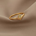 Stainless Steel Opal Finger Rings For Women Fashion Adjustable Couple Geometric Ring Handmade Aesthetic Jewelry Gift Anillos Vera Lux