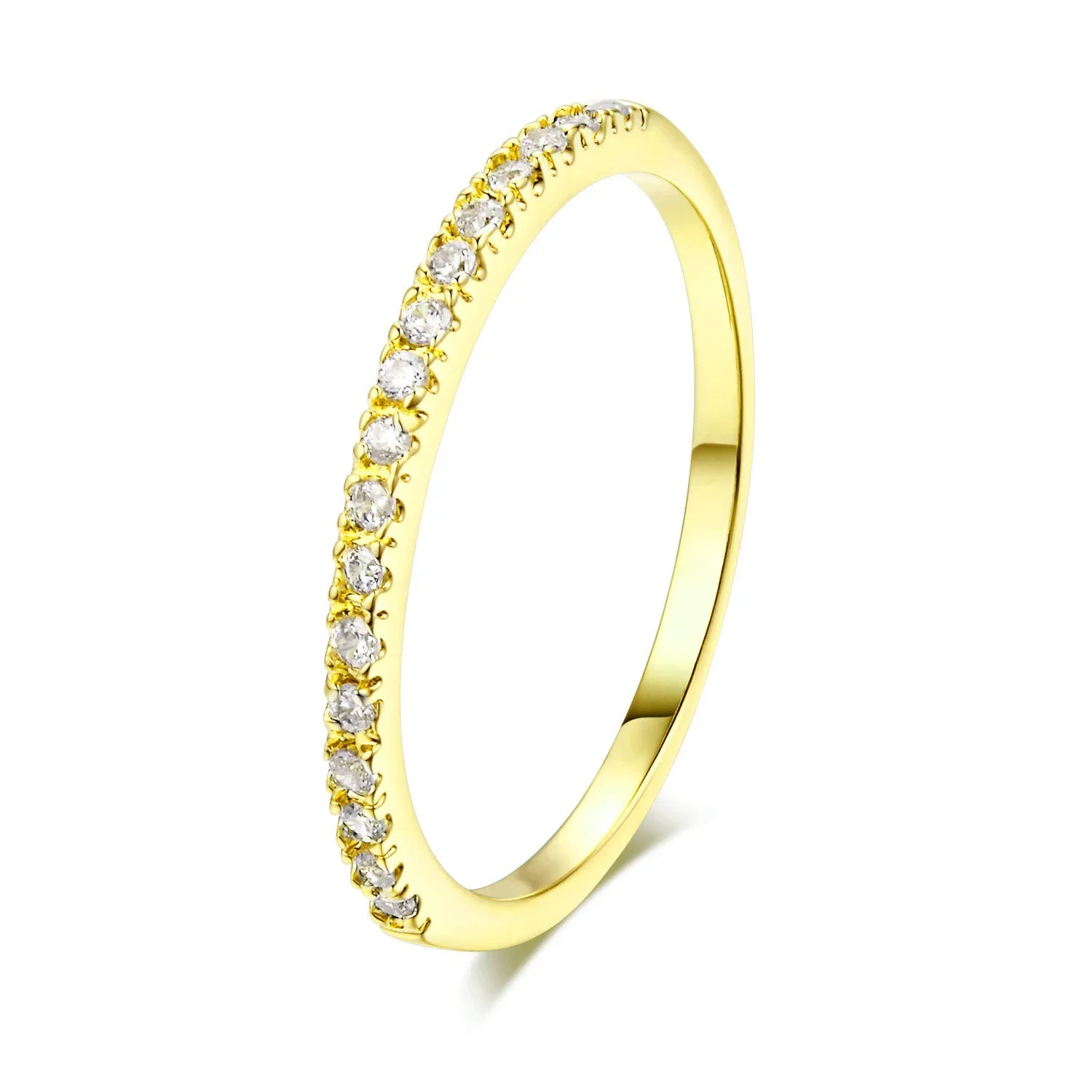 Delicate Micro Pave Zircon Rings For Women Trendy Chic Crystal Daily Dating Women's Stackable Tiny Ring Fashion Jewelry R133 Vera Lux
