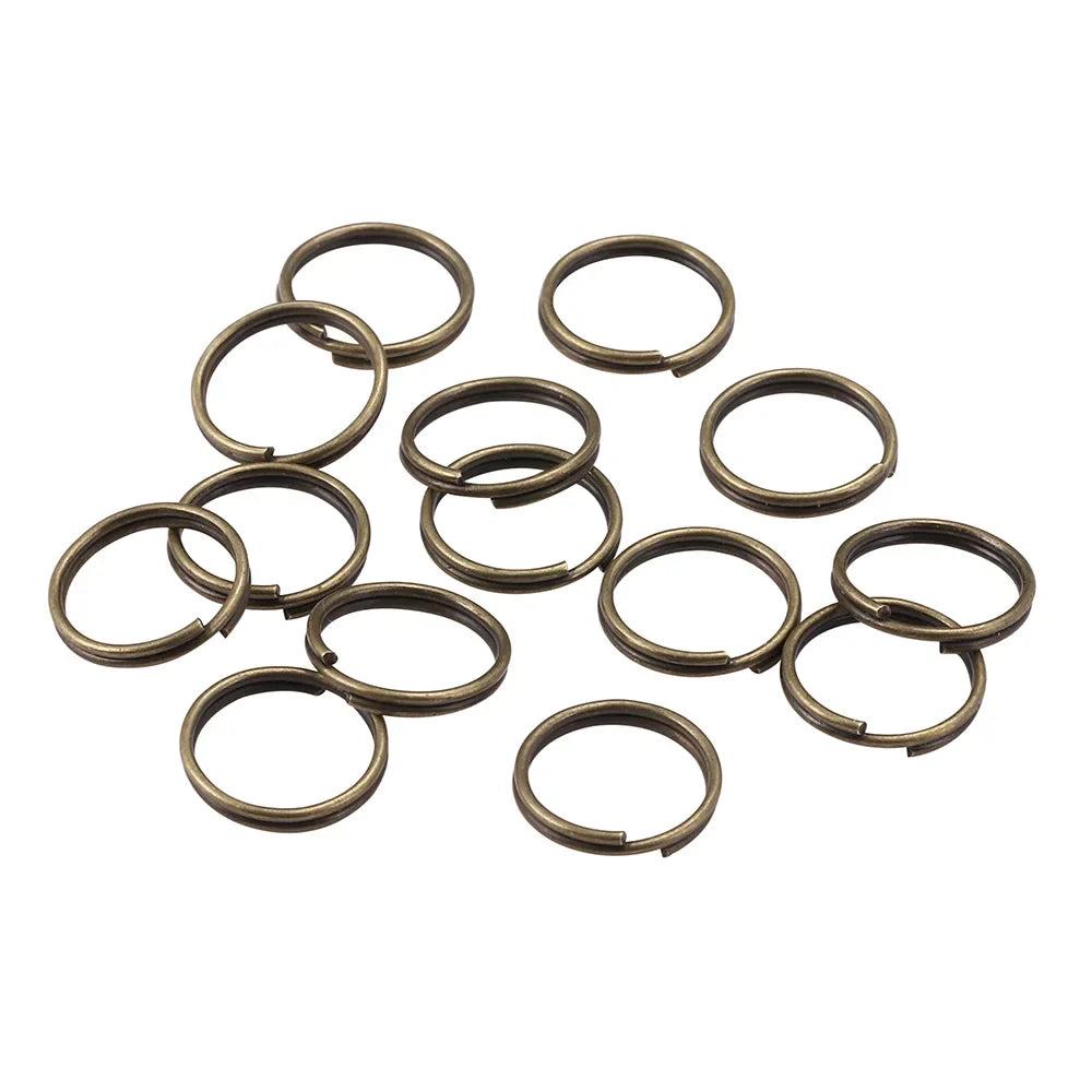 50-200pcs/lot Open Jump Rings 4 6 8 10 12 mm Double Loops Split Rings Necklace Bracelet Connectors For DIY Jewelry Making Vera Lux