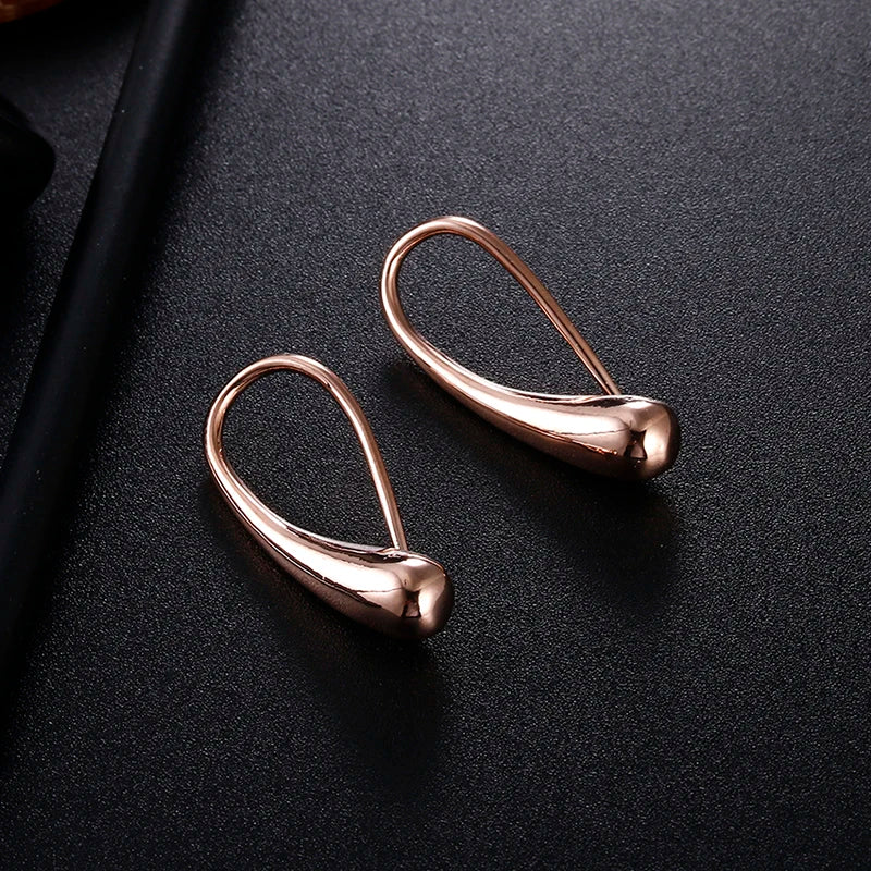 Aravant 925 Silver Earring For Women Water Drop Gold Earrings Fashion Wedding Jewelry Gifts Vera Lux