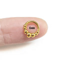 1pc 316L Surgical Steel  Septum Clicker Ear Cartilage Helix Tragus Faux Daith Earring Hoop Body  Piercing Jewelry Nose Ring Vera Lux