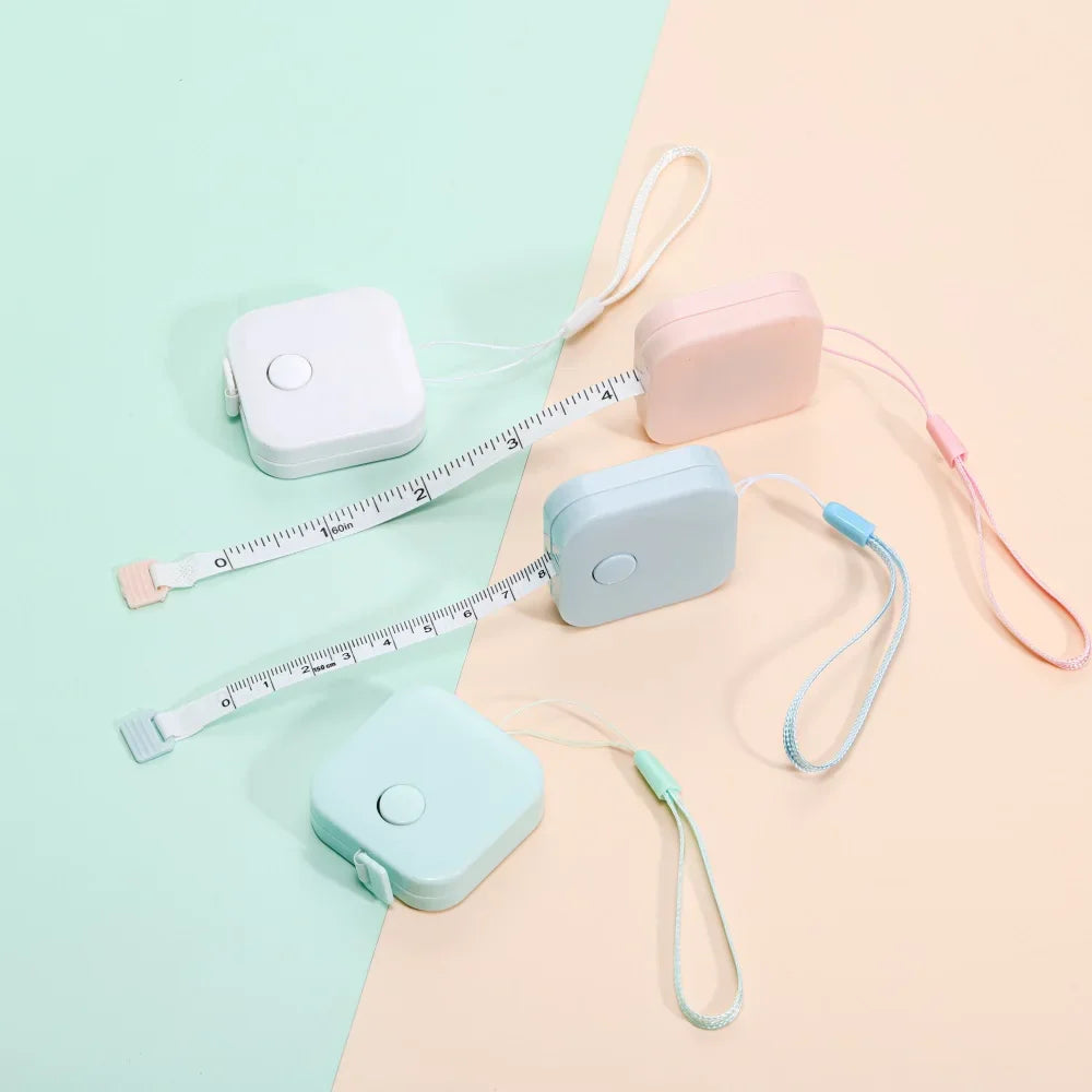 1Pcs 150cm/60inch Portable Tape Measures Macaron Ruler Children Height Ruler Centimeter Roll Tape For DIY Jewelry Crafts Tools Vera Lux