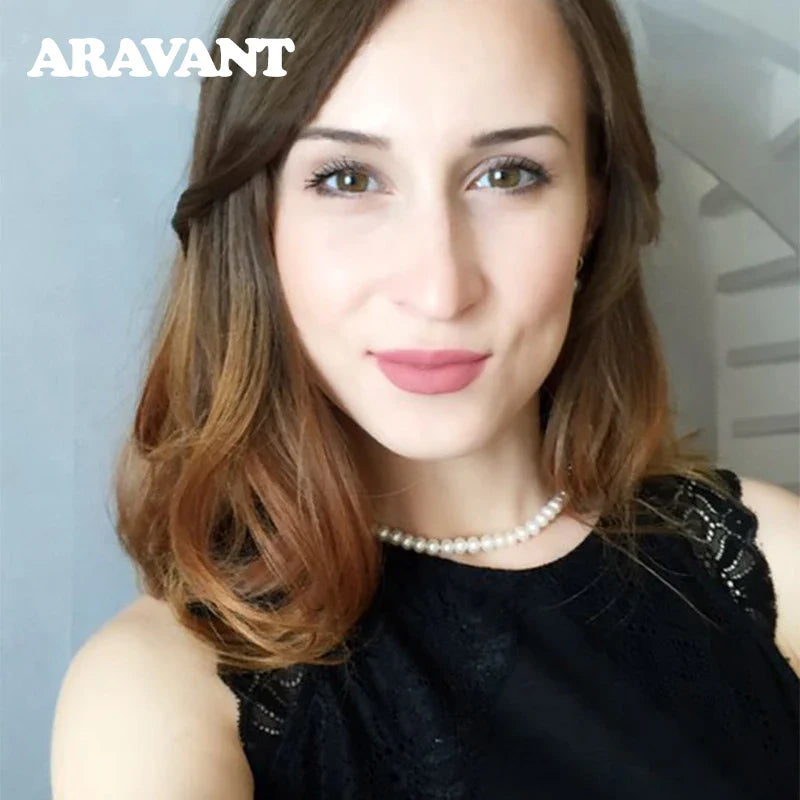 Aravant 925 Silver 8MM Freshwater Pearl Necklace Chain For Women Fashion Jewelry Vera Lux