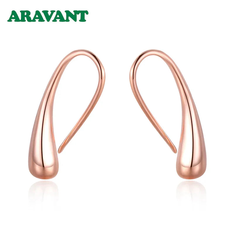 Aravant 925 Silver Earring Black Teardrop/Water Drop/Raindrop Dangle Earrings For Women Men Fashion Jewelry Gifts 4 Colors Vera Lux