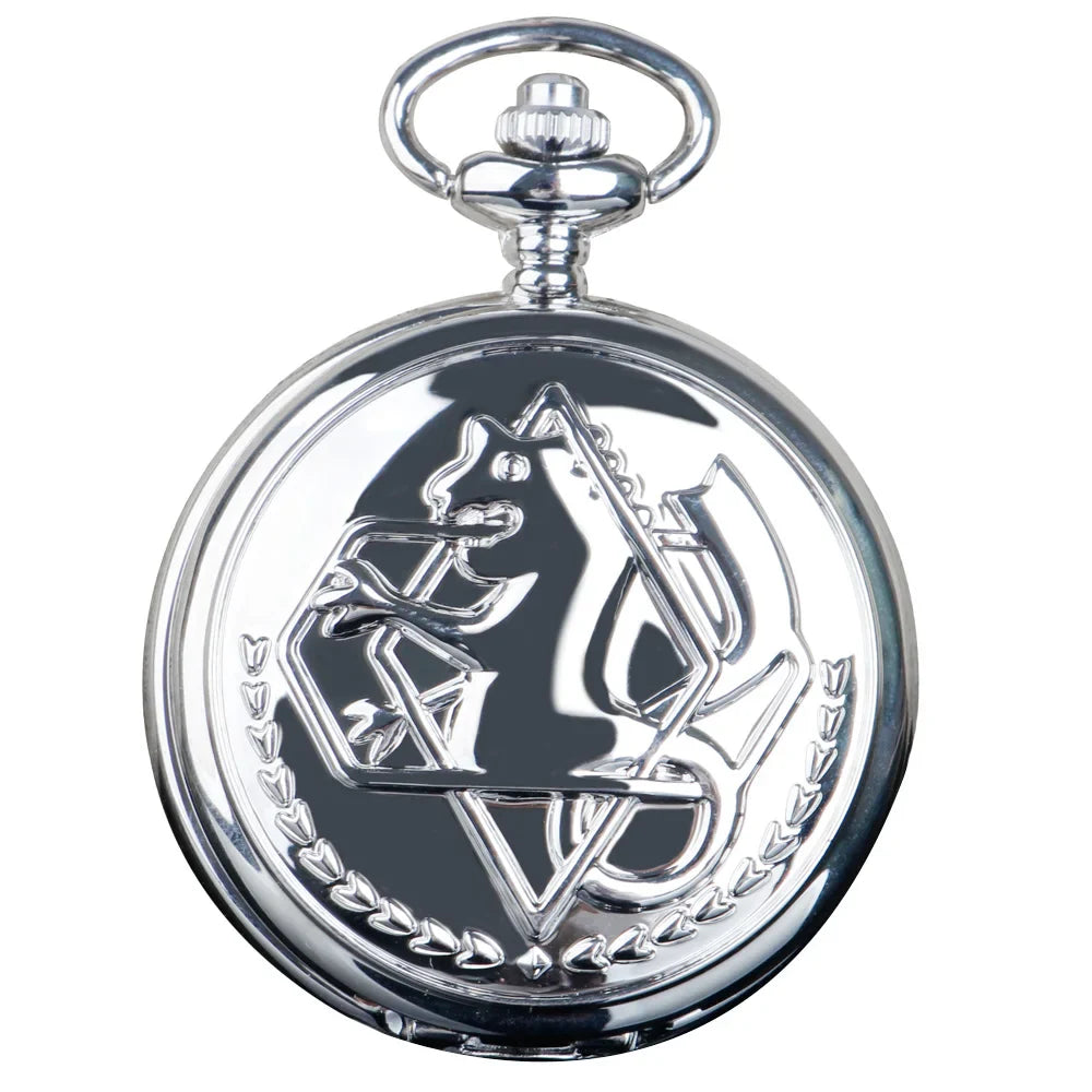 Fullmetal Alchemist High Grade Gifts Sets Pocket Watch Cosplay Japan Anime Necklace Clock Accessories With Box CF1217 Vera Lux
