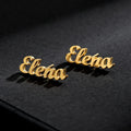 Custom Name Stud Earrings For Women Stainless Steel Earrings Any Pattern For Best Friend Girls Jewelry aretes de mujer Vera Lux