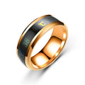 Titanium Steel Temperature Couple Ring Mood Emotion Feeling Intelligent Sensitive Rings For Women Men Waterproof Jewelry Gift Vera Lux