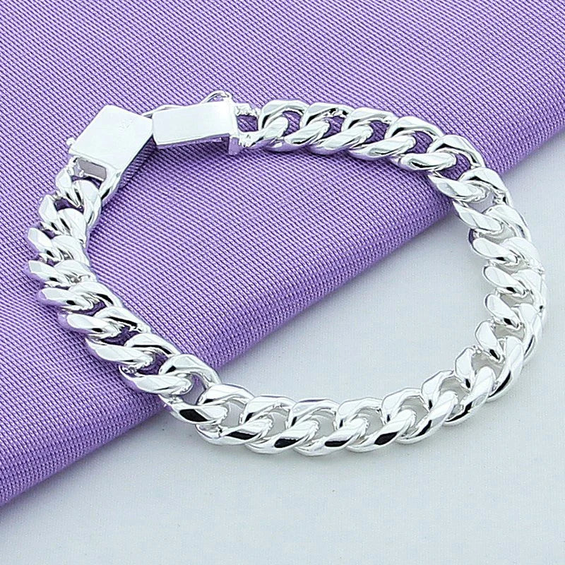 Aravant 925 Silver Jewelry Sets For Women Men Sideway Necklaces Bracelets Jewelry Gifts Vera Lux