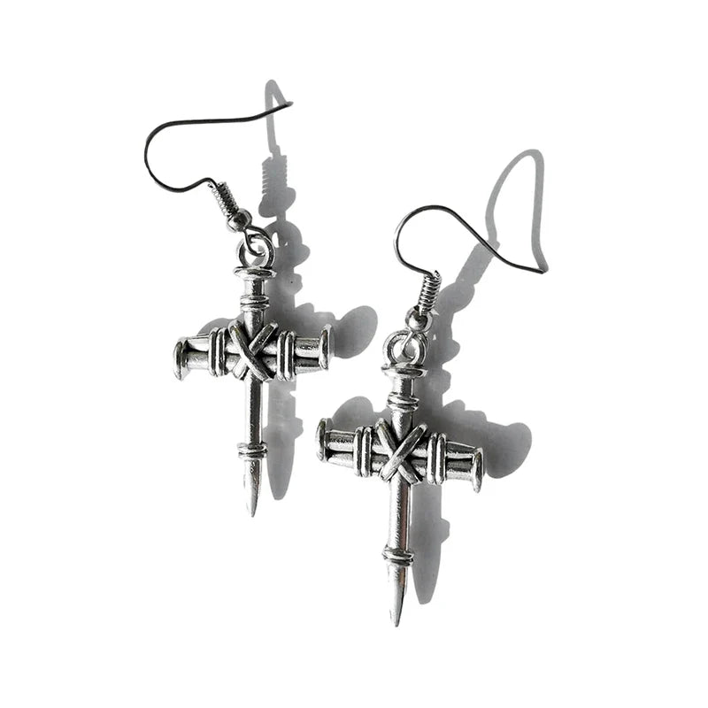 50 Style Earrings For Women Fashion Punk Drop Earrings Simple Cool Cute Jewelry Custom Handmade Girls  Snake Cross Animal Vera Lux