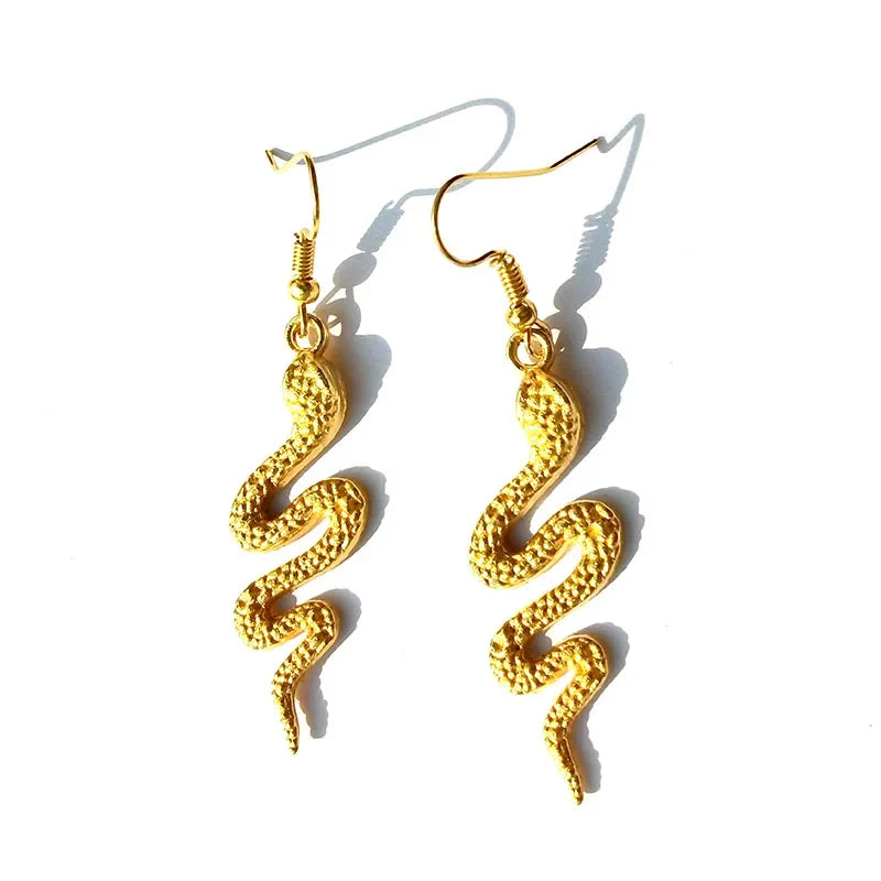 50 Style Earrings For Women Fashion Punk Drop Earrings Simple Cool Cute Jewelry Custom Handmade Girls  Snake Cross Animal Vera Lux