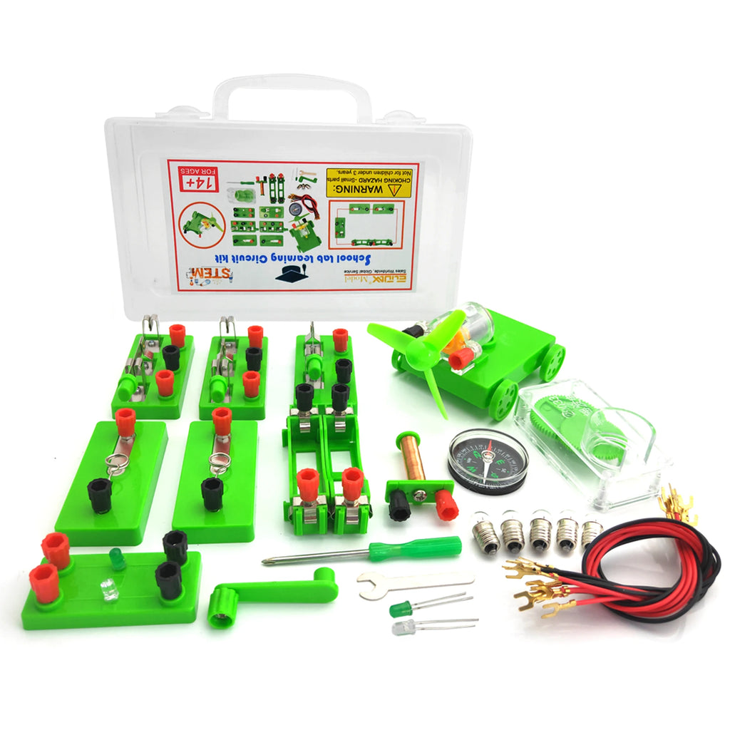 Student Electric Circuit Education Kits for School Lab Learning Physics Electromagnetic Experiments Teaching Aids Science Toys Whatever the Treasure