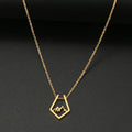 Stainless Steel Necklaces Irregular Mountain Peak Pendant Chain Collar Charm Fashion Necklace For Women Jewelry Party Men Gifts Vera Lux