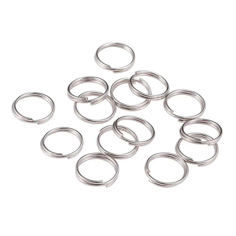 50-200Pcs/Lot 4-20mm Gold Color Double Jump Rings Split Rings Connectors Loops For DIY Jewelry Making Findings Accessories Vera Lux