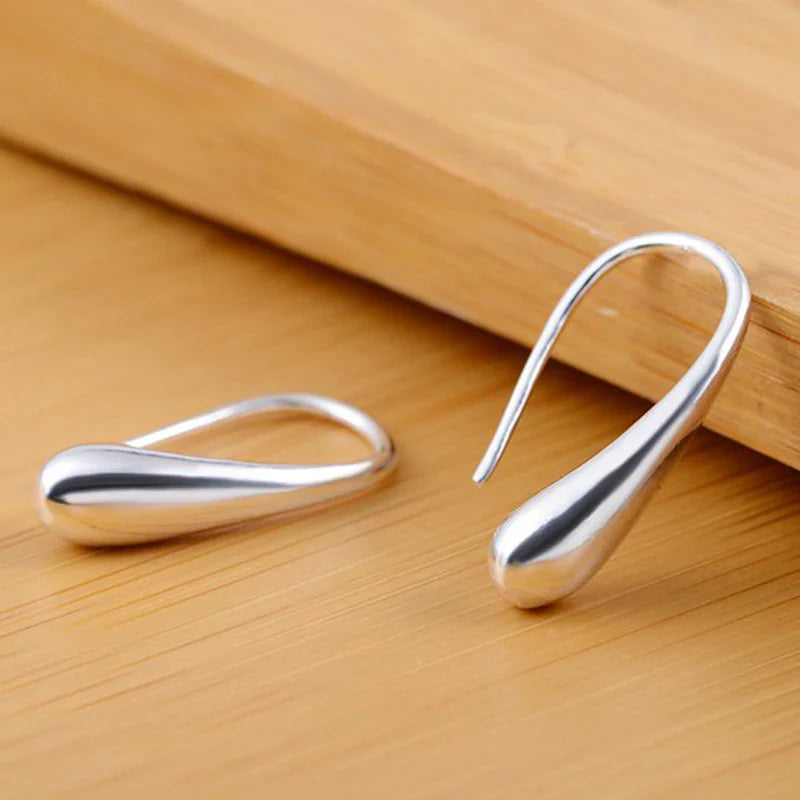 Aravant 925 Silver Earring For Women Water Drop Gold Earrings Fashion Wedding Jewelry Gifts Vera Lux