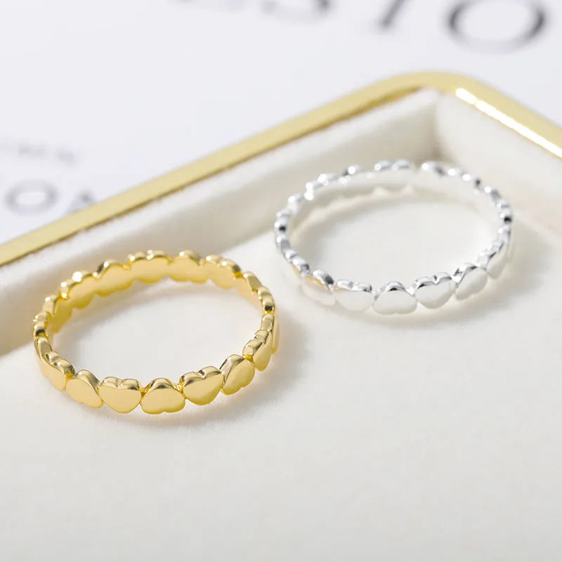 Stainless Steel Heart Rings For Women Propose Engagement Wedding Ring Vintage Jewelry Anillos Valentine's Day Gift Vera Lux