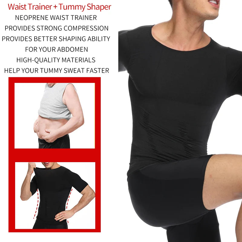 Men Slimming Body Shaper Belly Control Shapewear Man Shapers Modeling Underwear Waist Trainer Corrective Posture Vest Corset Whatever the Treasure