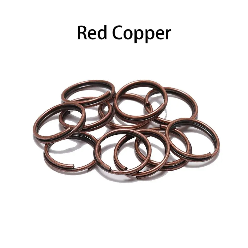 50-200Pcs/Lot 4-20mm Gold Color Double Jump Rings Split Rings Connectors Loops For DIY Jewelry Making Findings Accessories Vera Lux