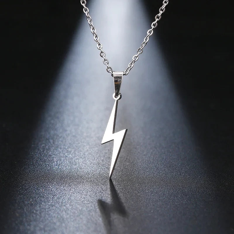 DOTIFI Stainless Steel Necklace Hot Lightning Necklaces For Women Protection Pendants For Girlfriend Gifts Charms Jewelry Vera Lux