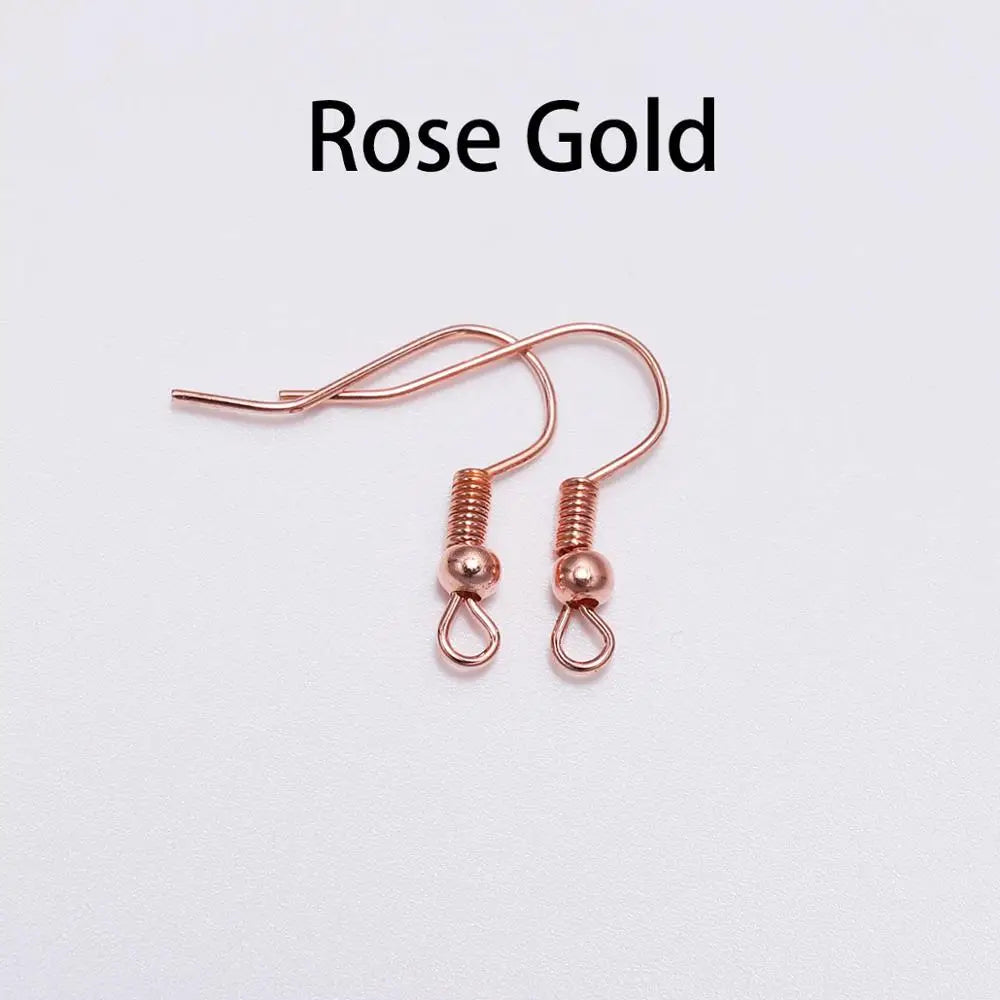 100pcs 17x20mm Earring Findings Earrings Clasps Hooks Fittings DIY Jewelry Crafts Making Alloy Hook Drop Earrings Accessories Vera Lux