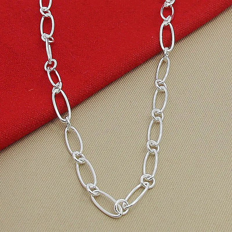 Aravant 925 Silver Simple Chains Necklace For Women Fashion Jewelry Accessories Vera Lux
