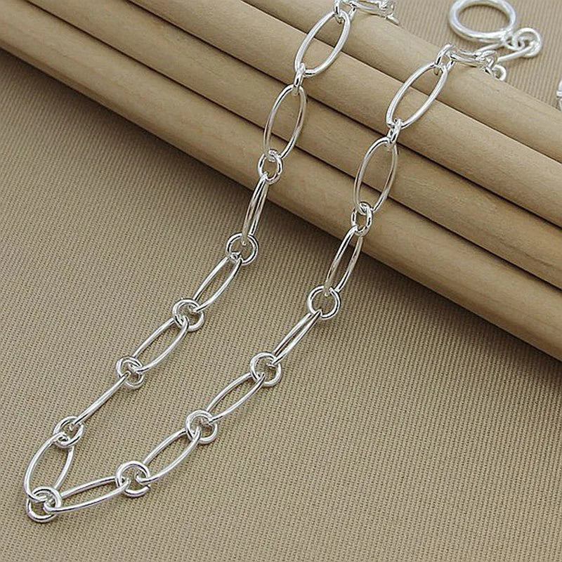 Aravant 925 Silver Simple Chains Necklace For Women Fashion Jewelry Accessories Vera Lux