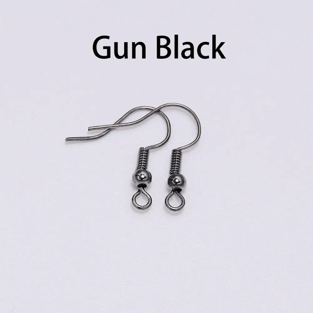 100pcs 17x20mm Earring Findings Earrings Clasps Hooks Fittings DIY Jewelry Crafts Making Alloy Hook Drop Earrings Accessories Vera Lux