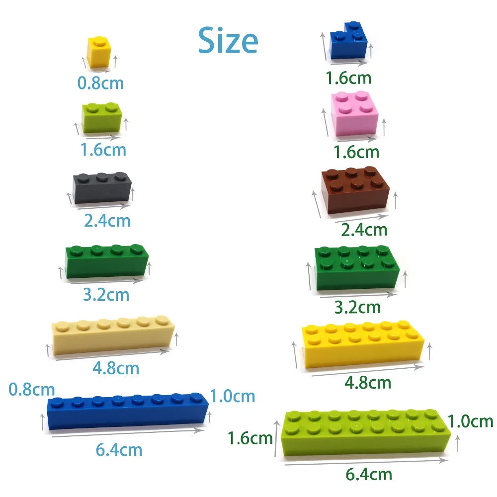 600pcs DIY Building Blocks Thin Figures Bricks Lamp 12Colors Educational Creative Size Compatible With 4037 Toys for Children Whatever the Treasure