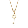 DOTIFI Stainless Steel Necklace For Women Lover's Fashion Key Pendant Clavicle Necklaces Valentine's Day Gift Card Jewelry Vera Lux
