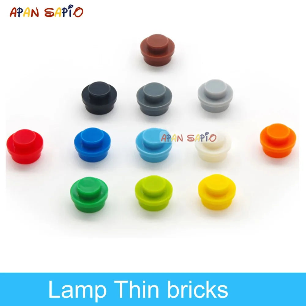 600pcs DIY Building Blocks Thin Figures Bricks Lamp 12Colors Educational Creative Size Compatible With 4037 Toys for Children Whatever the Treasure