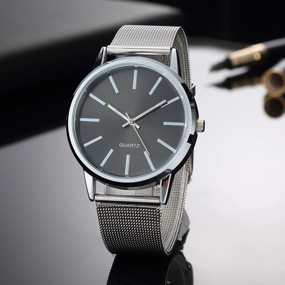 Luxury Women Watches 2025 New Stylish Silver Minimalist Business Ladies Quartz Watch Breathable Leather Steel Clock Reloj Mujer Vera Lux