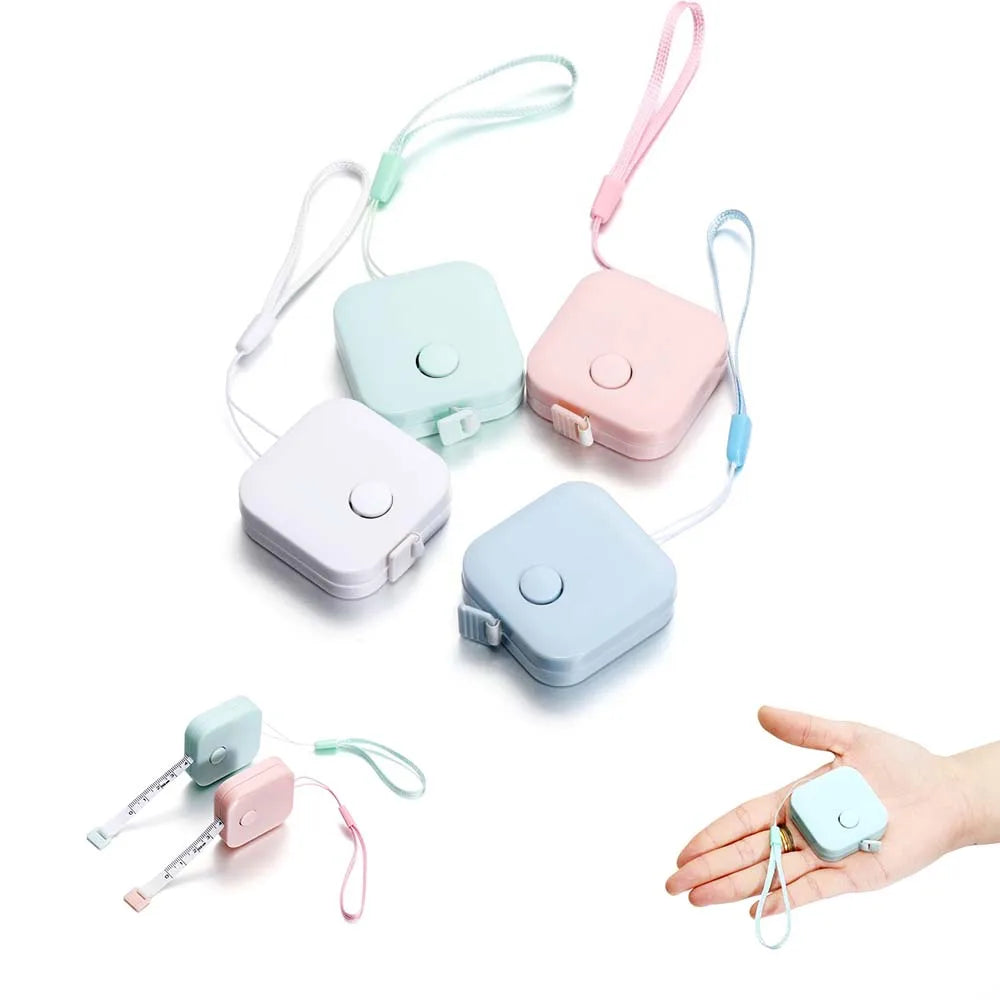 1Pcs 150cm/60inch Portable Tape Measures Macaron Ruler Children Height Ruler Centimeter Roll Tape For DIY Jewelry Crafts Tools Vera Lux