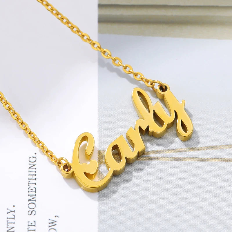 Custom Mother Necklace For Women Personalized Name Girl Necklace Stainless Steel Chain Jewelry collier Vera Lux