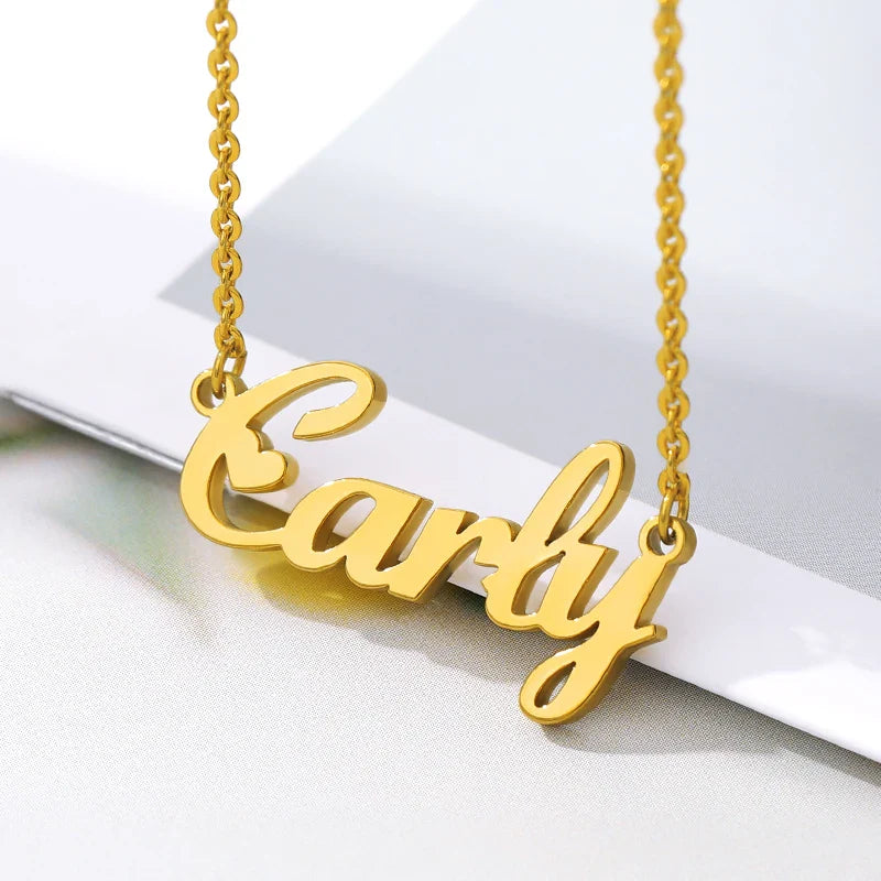 Custom Mother Necklace For Women Personalized Name Girl Necklace Stainless Steel Chain Jewelry collier Vera Lux