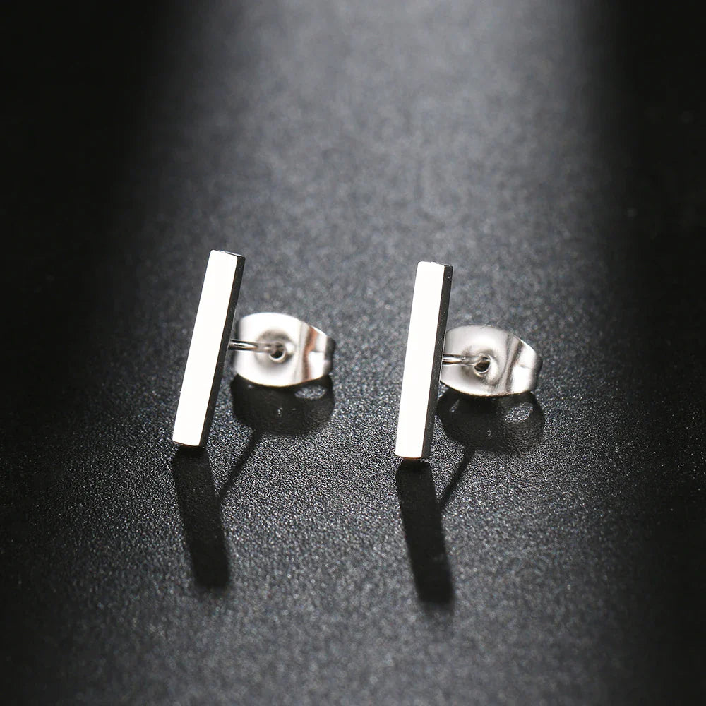Stainless Steel Earrings Minimalist Stick Fashion Stud Earrings Classic Simple Earrings For Women 2022 Jewelry Wedding Party NEW Vera Lux