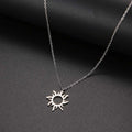 DOTIFI 316L Stainless Steel Necklace Plated Ethnic Sun Totem Pendent Necklaces For Charm Women Birthday Party Fashion Jewelry Vera Lux