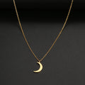 Stainless Steel Necklace New Fashion Moon Chain Pendant Simplicity Necklaces For Women Jewelry Accessories Party Charm Gifts Vera Lux